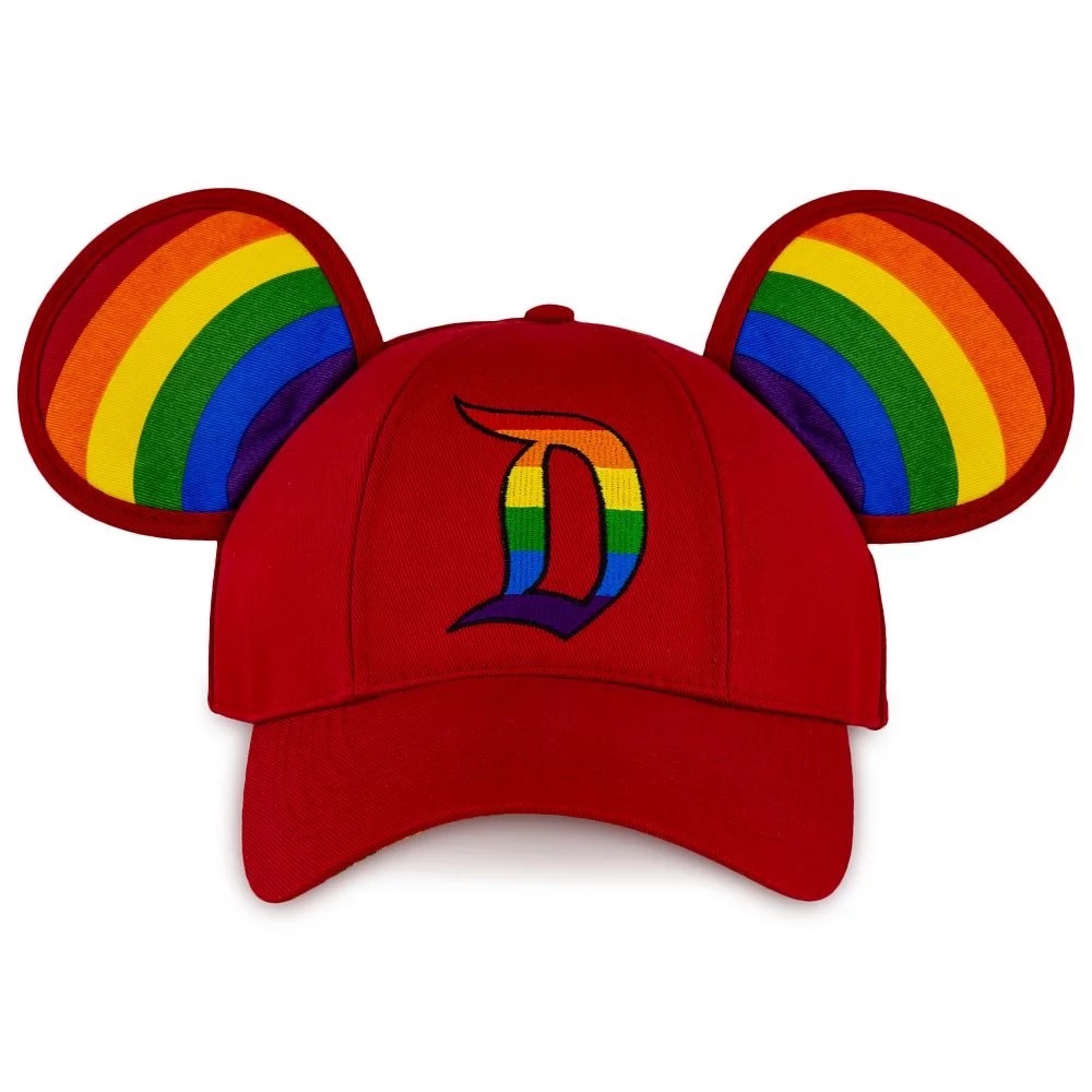 NWT Rainbow Disney Parks Collection Mickey Mouse Ears Baseball Cap for Adults
